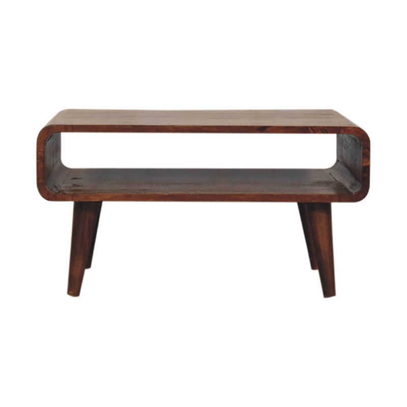 Solid Wood Open Chestnut Media Unit