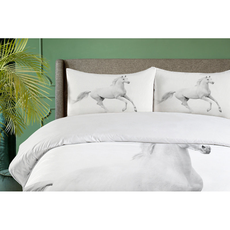 Modern & Contemporary Polyester Duvet Cover, Twin Duvet Cover + 1 Standard Sham