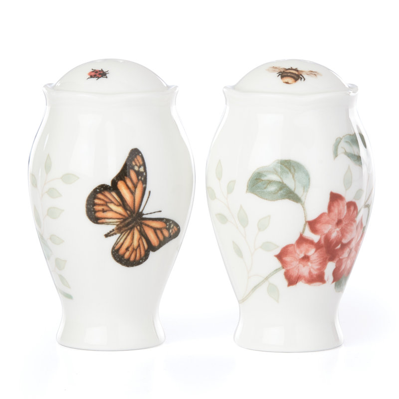 Multicolore Lenox 888265, salière et poivrière papillon