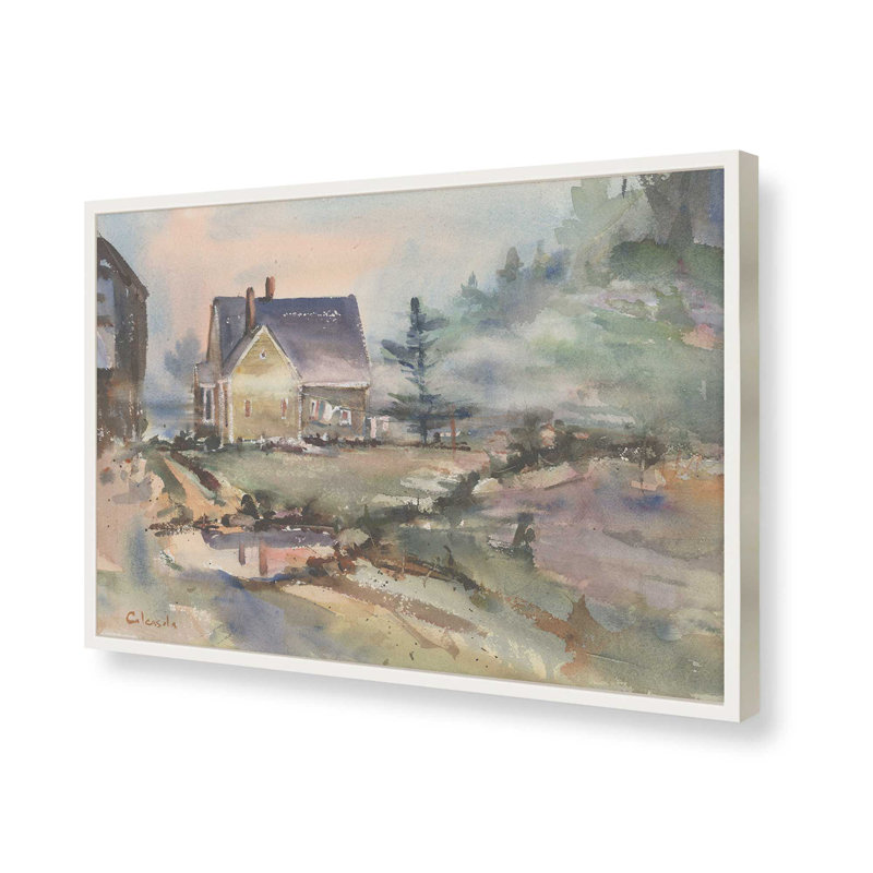 «Laundry Day» par Stephen Calcasola, reproduction d'art, H 30 po x l 40 po, Impression sur cadre ouvert sans papier mat