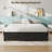 Full Bed Frame with 2 Storage Drawers, Full Size Bed Frame without Fixed Headboard, Wooden Slats, Noise Free, No Box Spring Needed-1009069221