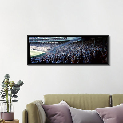 " Spectators watching a baseball match in a stadium, Fenway Park, Boston, Suffolk County, Massachusetts, USA " Color Photography