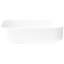 Lavabo vasque rectangulaire en céramique blanche de 20 po x 15 po - Style moderne, résistance aux taches, installation facile sur le comptoir pour différents environnements