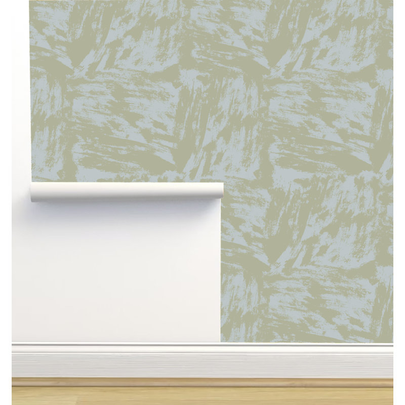 Rouleau de papier peint texturé L 12 pi x l 2 pi Monor Designs, Vert clair