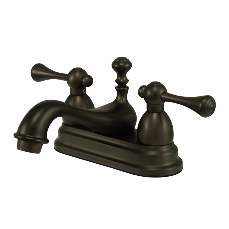 Vintage Centerset Bathroom Faucet with Drain Assembly, Oil Rubbed Bronze