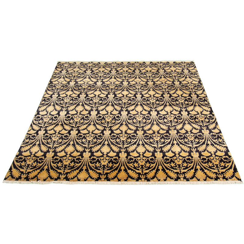 Tapis de la surface en laine 7 pi 8 po x 7 pi 9 po à la main one-of-kind-noué la 2010 goliath Chaela