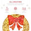 Couronne de Noël pré-éclairée-416185387
