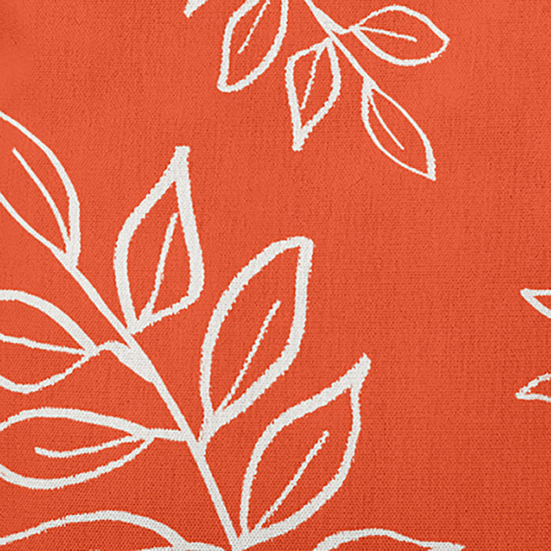 Housse et insert de coussin décoratif intérieur / extérieur Breeland, Orange, H 18 po x l 18 po