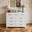 Commode haute à 9 tiroirs peu encombrante avec glissières coulissantes pour le rangement à la maison-132207513