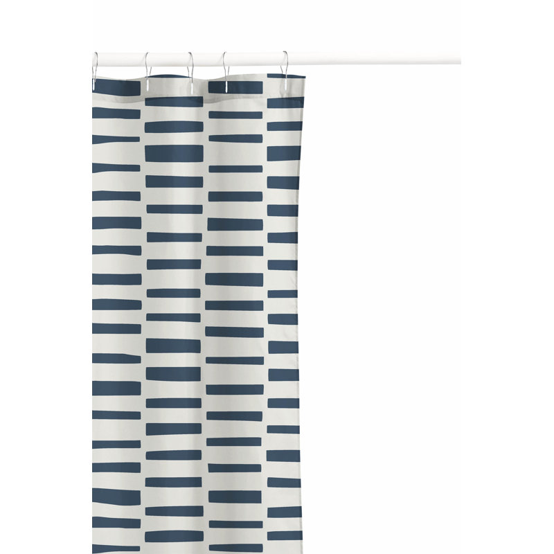 Flat Attack Ultra-Thin Lightweight Shower Curtain, Blue