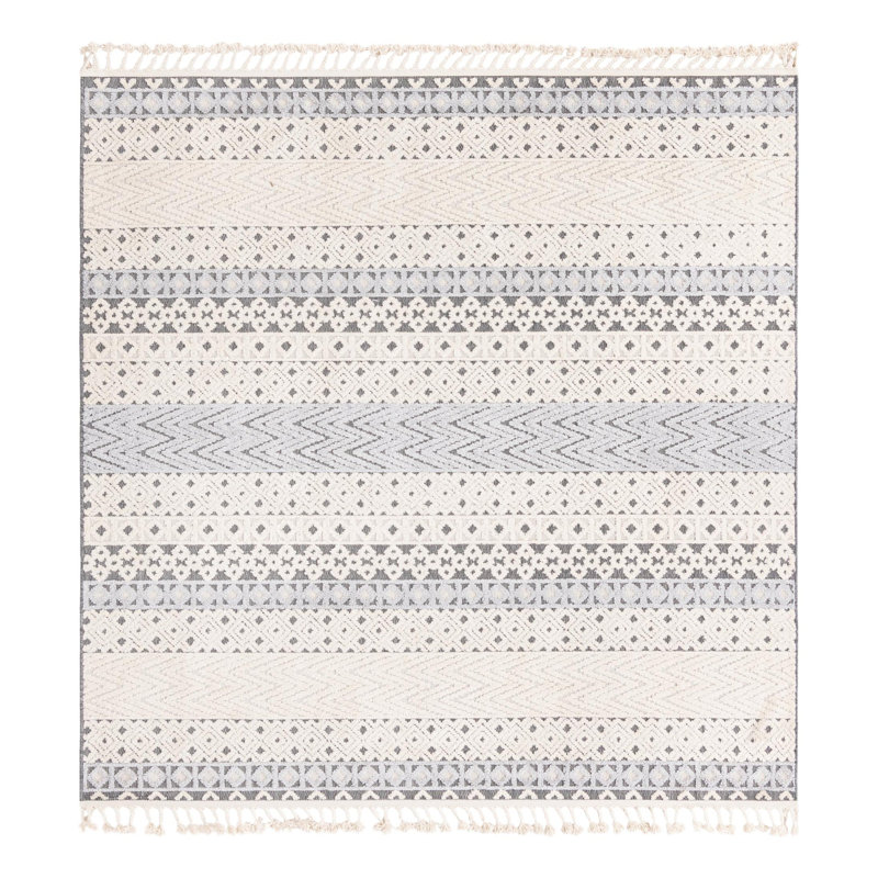 Tayla Striped Indoor Rug, Square 7'10"