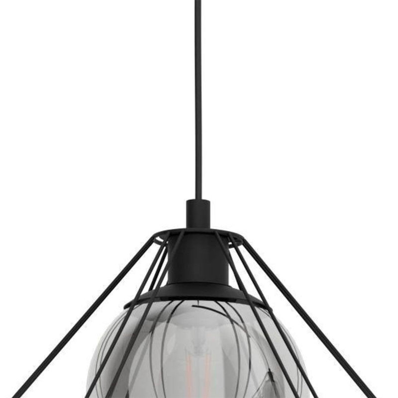 Burton 1 - Light Black Lantern Pendant