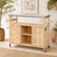 Îlot de cuisine en bois de sapin massif 50,25 po-1311435497