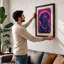 Dignified Halo Retro - Framed Print-1382550880-1382550891