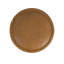 Repose-pieds rond Brythney - Similicuir caramel-1879049731