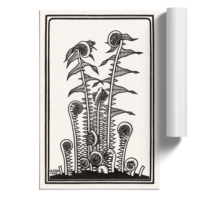 Ferns by Julie de Graag - Frameless Print