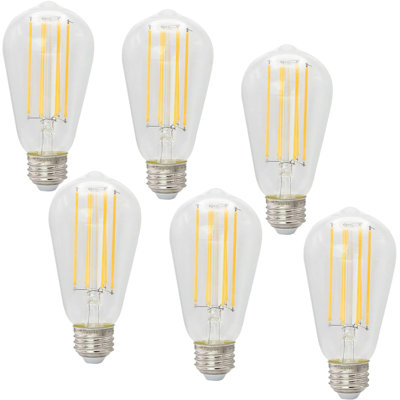 6 Watt (60 Watt Equivalent), S19 LED, Dimmable Light Bulb, Warm White (2700K) E26/Medium (Standard) Base