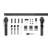 Coast Sequoia 84"H Embossing Bi-Fold Barn Door With Sliding Hardware Kit-88078548-91147536