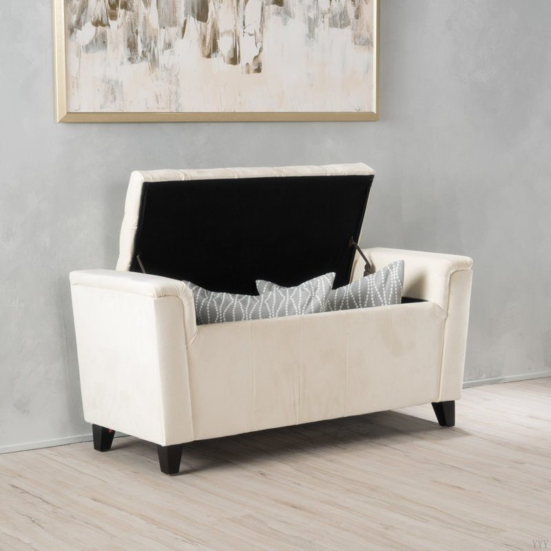 Banc de rangement à bras