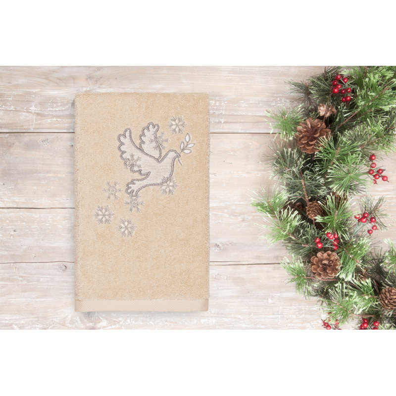 Christmas Midweight Hand Towel, Sand
