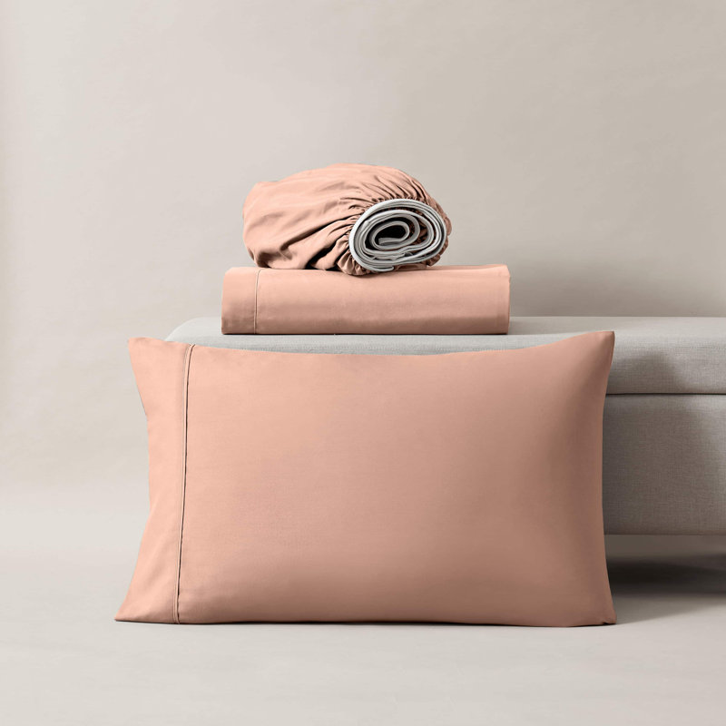 Ensemble de draps doux et respirant Hotel Collection, Lit simple, Pêche