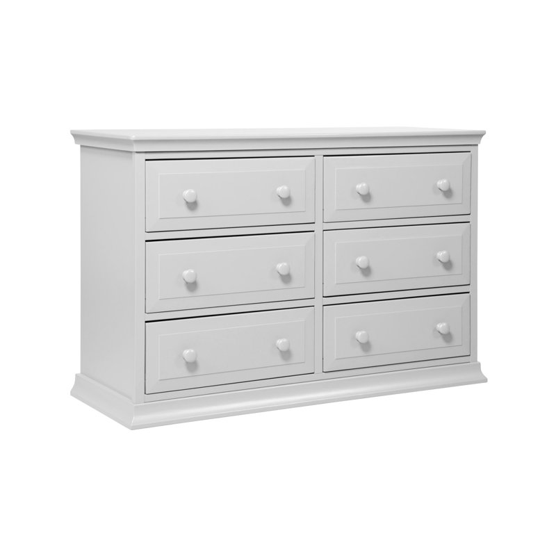 Signature 6 Drawer Double Dresser, Fog Gray
