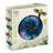 18" Birdbath with Stand - Swirl Blue