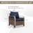 Wicker Outdoor Lounge Chair,Patio Club Chair-115188530