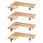 4 Piece Wood Bracket Shelf-1216063266