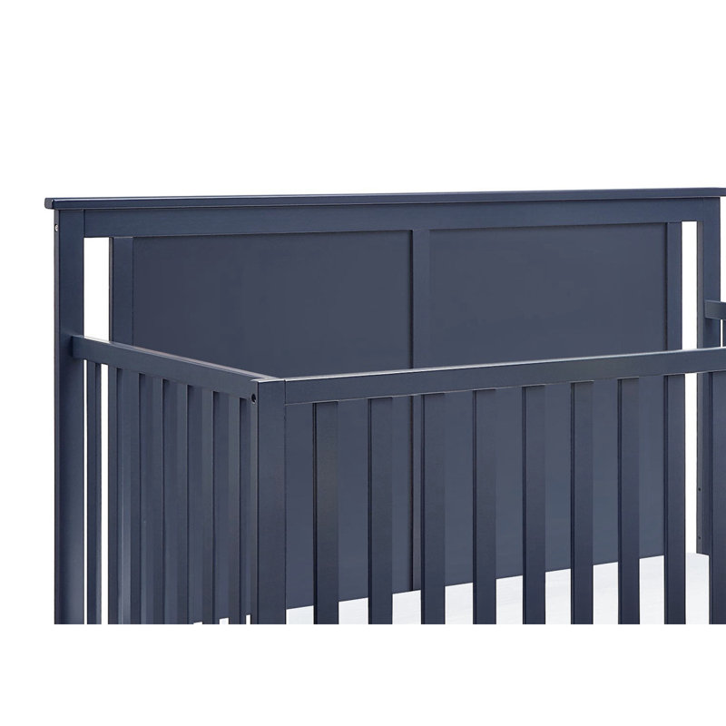 Mini lit de bébé avec surmatelas Connelly, Bleu/brun