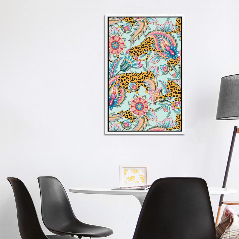 May The Jungle Be With You - Print on Canvas, White Framed, 152.5 cm H x 101.5 cm W