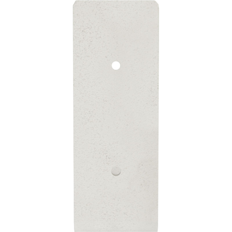 Hammered White Steel 5.5" Urban-Style Hanging Shelf Bracket