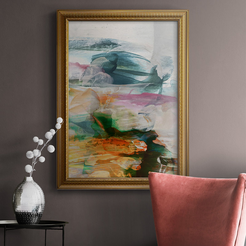 Abstrait mouvement II, toile encadrée de qualité supérieure - prête à être accrochée, H 20 po x l 16 po x P 2,5 po