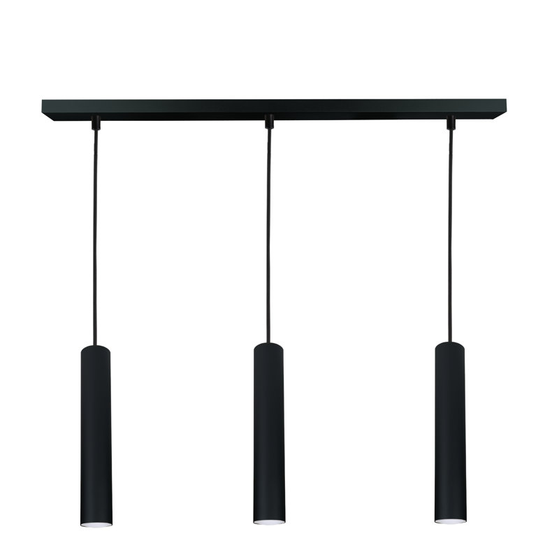 Svala - Light Matte Black Cylinder Pendant, 3