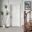 Dalle de porte standard à 3 panneaux en bois manufacturé blanc massif 24 po x 80 po H-115639881