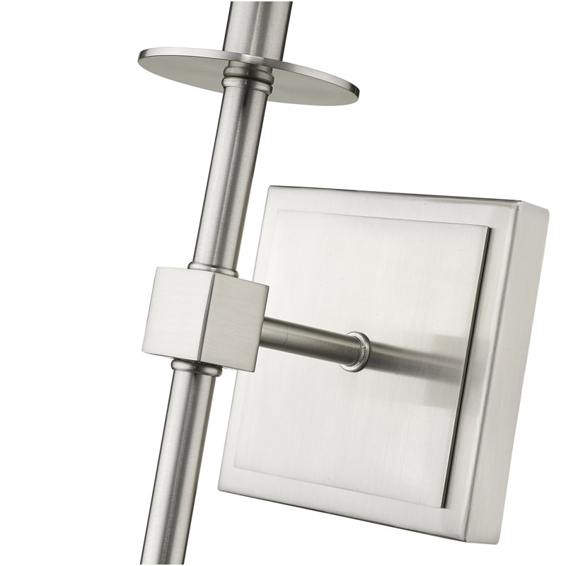 Vicksburg Armed Sconce, Brushed Nickel