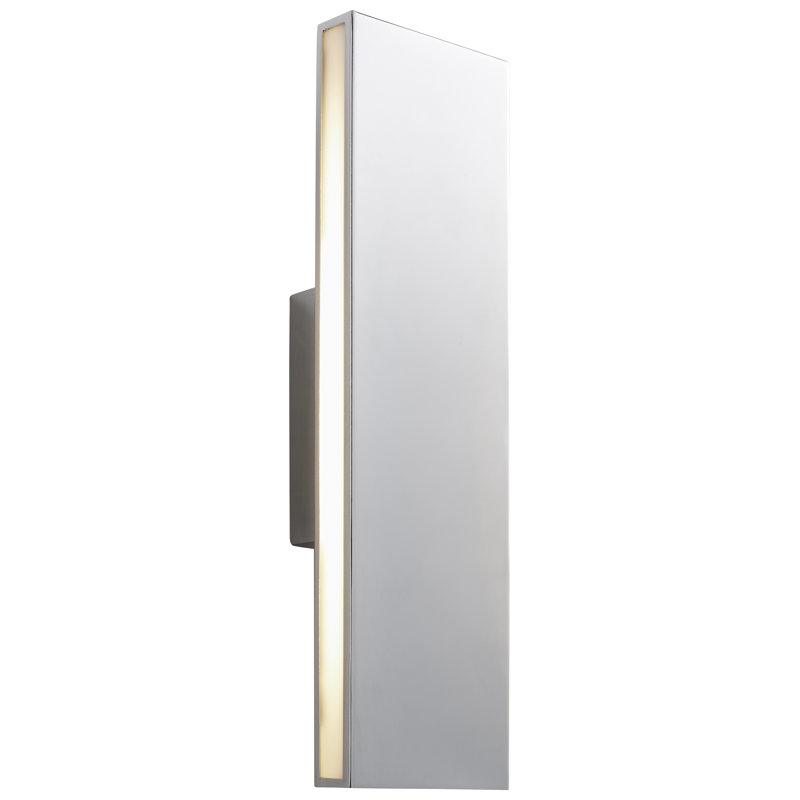 Anis Steel LED Armed Sconce, Polished Chrome
