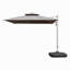 9 pi. Parasol en aluminium en porte-à-faux inclinable avec poteau central, gris (base non incluse)-101202548-101202545