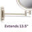 Kehl 8" Wall Mount Magnified Makeup Mirror-149415104