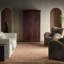 Tapis oriental rouge en jute tissé à la main Elaida-727160143
