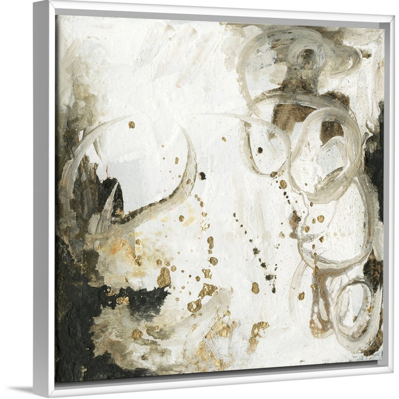 «Friendship I» par Joyce Combs - reproduction d'art sur toile, Cadre flottant blanc, H 18 po x l 18 po x P 1,75 po