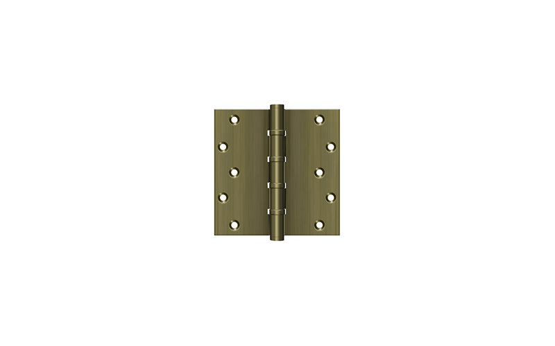 Butt Bearing Hinge, Antique Brass