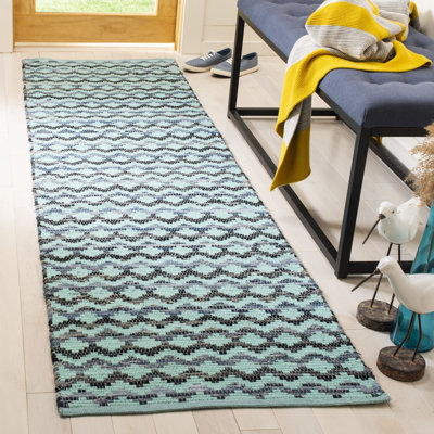 Annia Hand Woven Cotton Geometric Rug