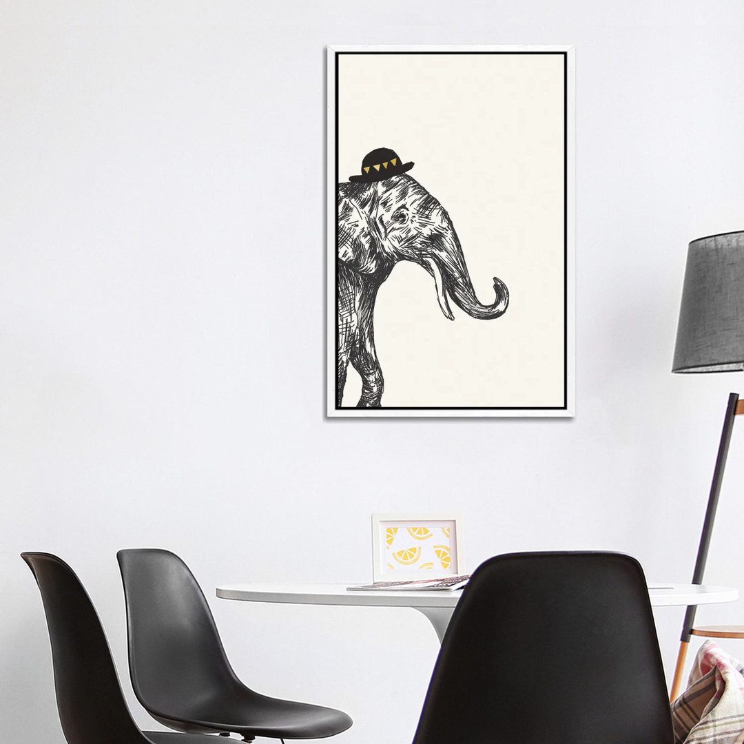 Elefant I von Heather McLaughlin - Galerie-verpackte Leinwand Giclée auf Leinwand