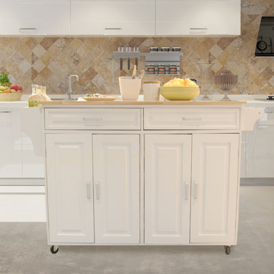 Despoina Wood Kitchen Island