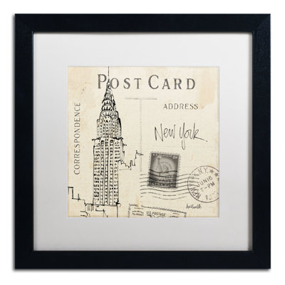 Art graphique encadré, "Post card Sketches I" par Anne Tavoletti