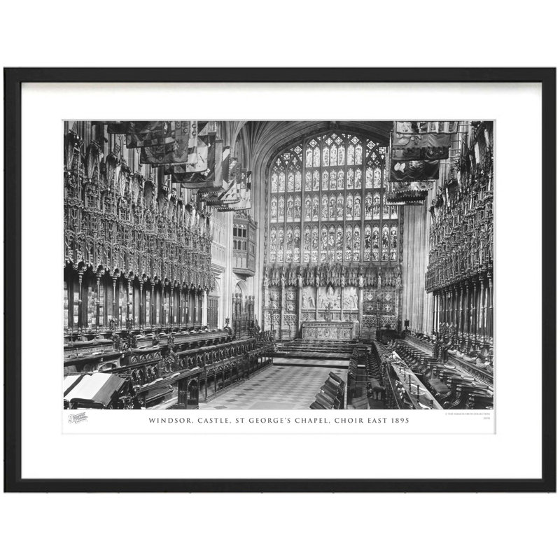 Windsor, Castle, St George's Chapel, Choir East 1895 by Francis Frith - Single Picture Frame Print, 28cm H x 36cm W x 2.3cm D