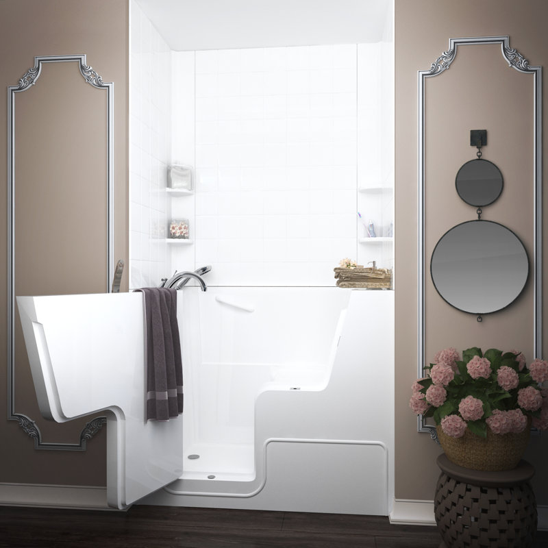 Baignoire en combinaison 53" x 29" Mohave, Gauche