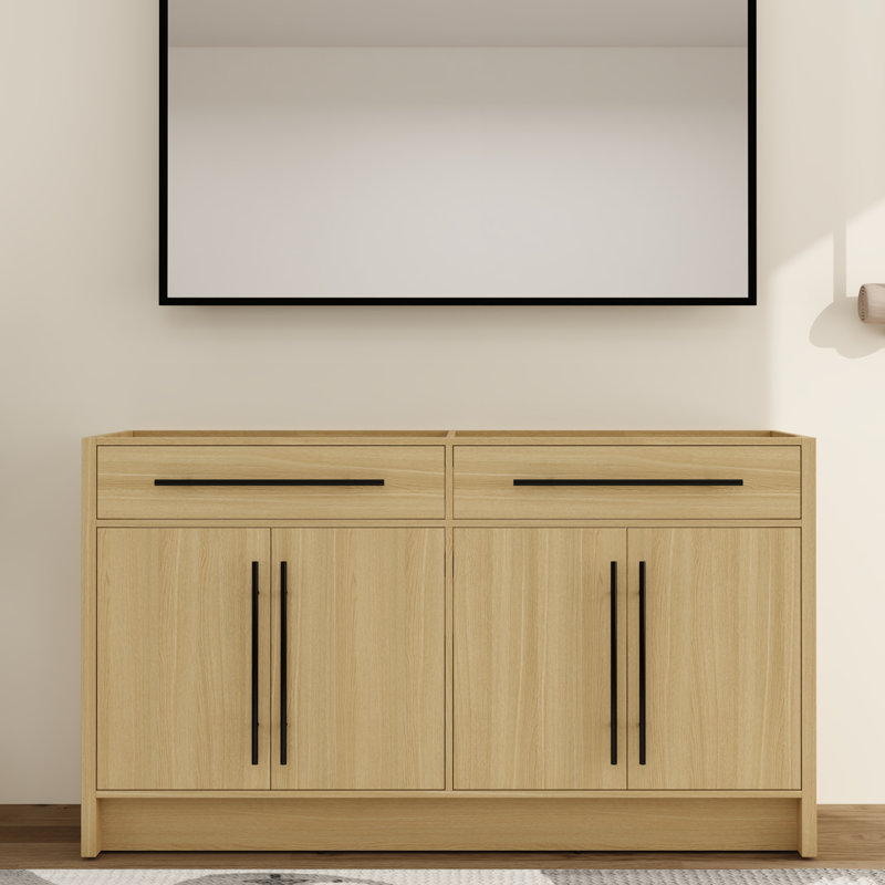 Base de meuble-lavabo double autoportant 60 po Ickby