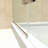 Unidoor Plus 48.5" W x 34.375" D x 72" H Frameless Pivot Rectangle Shower Enclosure with Fixed Panel-1840290257